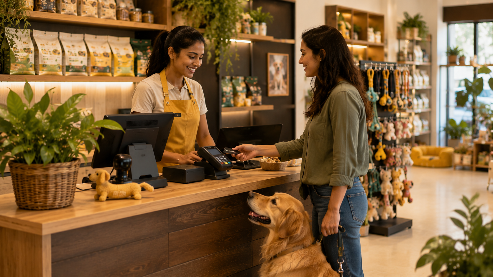 BrandPOS dashboard for managing pet shop operations